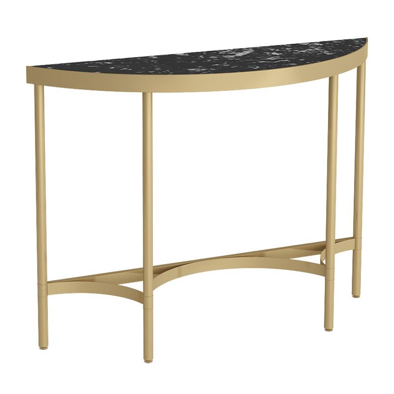 Tavolo di divano console in marmo moderno mezza luna tavolo da fine moon per hall