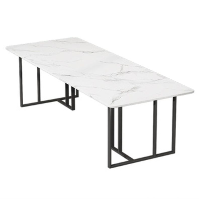 Gebogen slede schrijfbureau glam bureau met metalen benen, 29,5 'lang