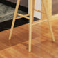 Ensemble de table de bar Glam 1/2 pièces, table de comptoir rectangulaire en bois avec tabourets