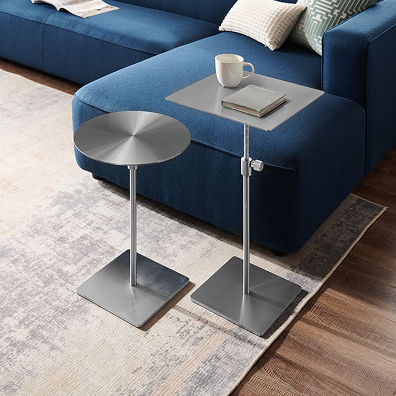 Table lateral de sofá de oro/cromo