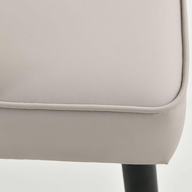 Nordic Style Metal Dining Armless Chair Upholstered Fabric Dining Side Chair Clearhalo ' kitchen&dining_furn' 'Dining Chairs' 'Dining Tables & Seating' 'dining_chair' 'furn' 'furn_dining_chair' 'Furniture' 'furniture_dining_chair' 'Kitchen & Dining Furniture' 'kitchen' 1200x1200_c8842d0f-debf-4b19-9252-048e802d4fbe