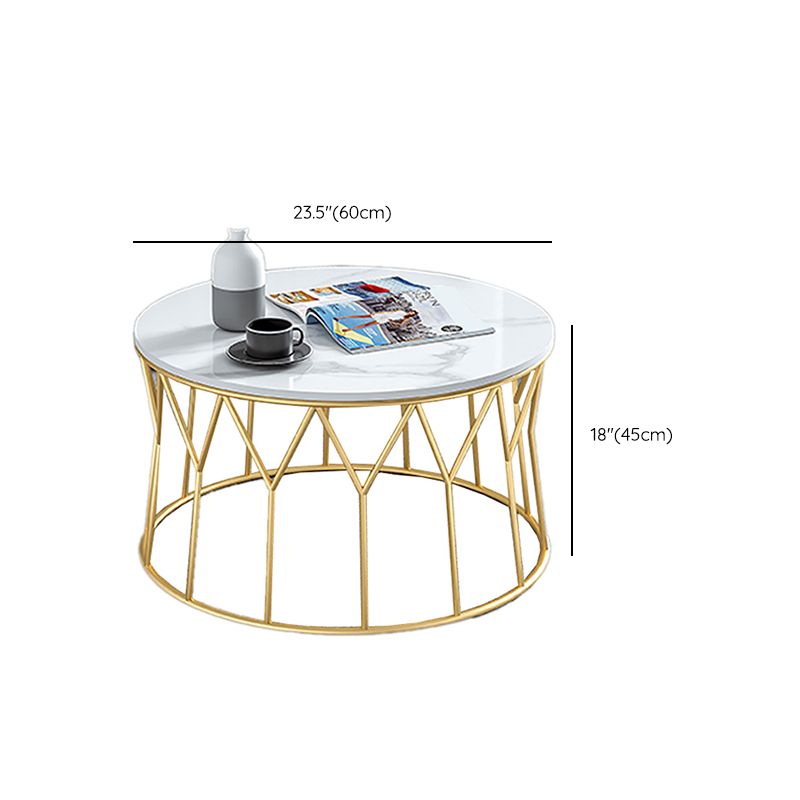 Frame Glam Cocktail Table Stone Round Nesting Coffee Table Set Clearhalo 'Coffee & Accent Tables' 'Coffee Tables' 'coffee_tables' 'furn' 'furn_coffee_tables' 'Furniture' 'Living Room Furniture' 1200x1200_c88628ce-1b19-45ce-ba8b-752649f70557