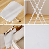 Modern Style Desk Home Writing Desk Plastic Adjustable Folding Table 29.9"L X 19.6"W Clearhalo 'furn' 'furn_office_desk' 'Furniture' 'Office Desks' 'Office Furniture' 'office_desk' 1200x1200_c8898d24-4dba-4c4f-add5-68763a591dfc