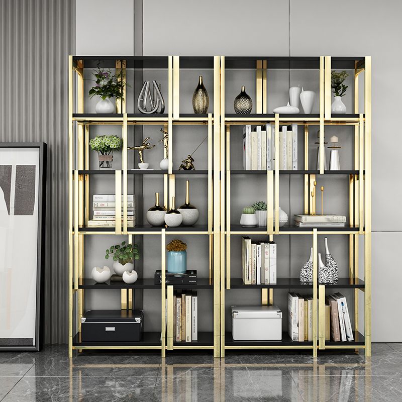 Libris de style contemporain Metal Bibliothèque à l'arrière pour le bureau à domicile