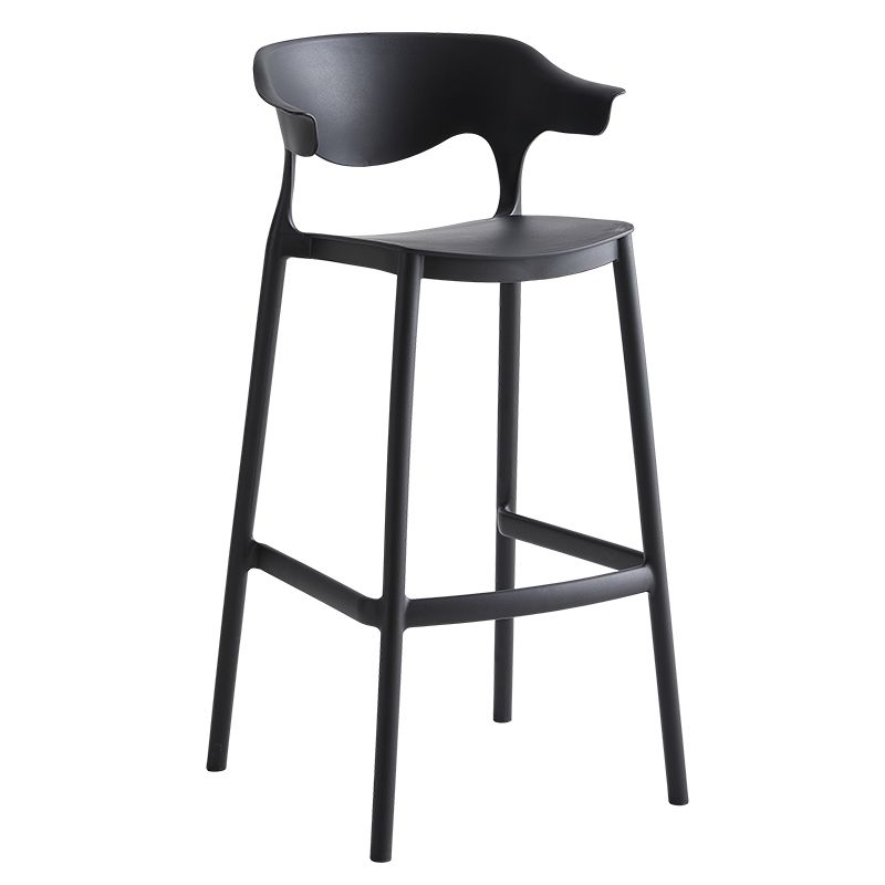 Macron Colorful Plastic Counter Stools Nordic Armrest Indoor Bar Stool Clearhalo 'Bar Furniture' 'Bar Stools' 'bar_stools' 'furn' 'furn_bar_stools' 'furniture_bar_stools' 'Kitchen & Dining Furniture' 'kitchen&dining_furn' 'kitchen' 'kitchen_furn' Furniture' 1200x1200_c88a4bf9-c804-4085-827e-191a15724ea9