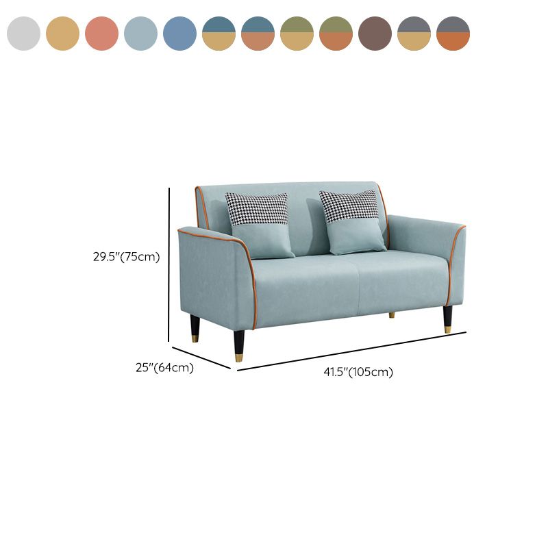 25.59" Wide Faux Leather Loveseat Square Arm Sofa for Living Room Clearhalo 'furn' 'furn_sofas' 'Furniture' 'Living Room Furniture' 'Sofa' 'sofas' 1200x1200_c88be2e6-5e0a-4671-b88f-b02382086cbf