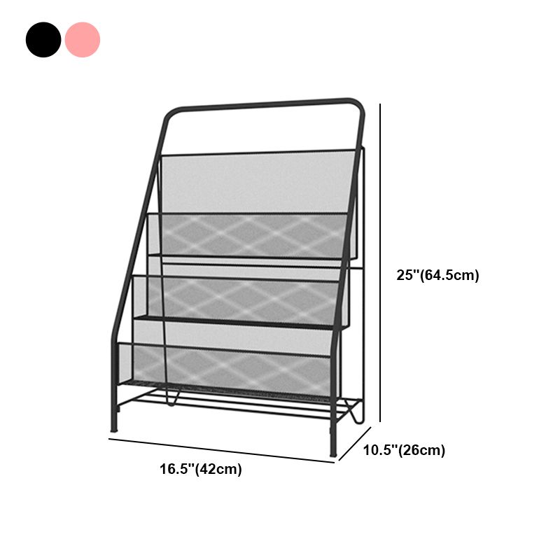 Modern Metal Ladder Bookshelf Iron Closed Back Bookcase for Home Clearhalo 'Bookcases' 'furn' 'furn_bookcases' 'Furniture' 'furniture_bookcases' 'Office Furniture' 1200x1200_c88c2cde-31fc-45d3-bc2c-f4ce0fa20b0a