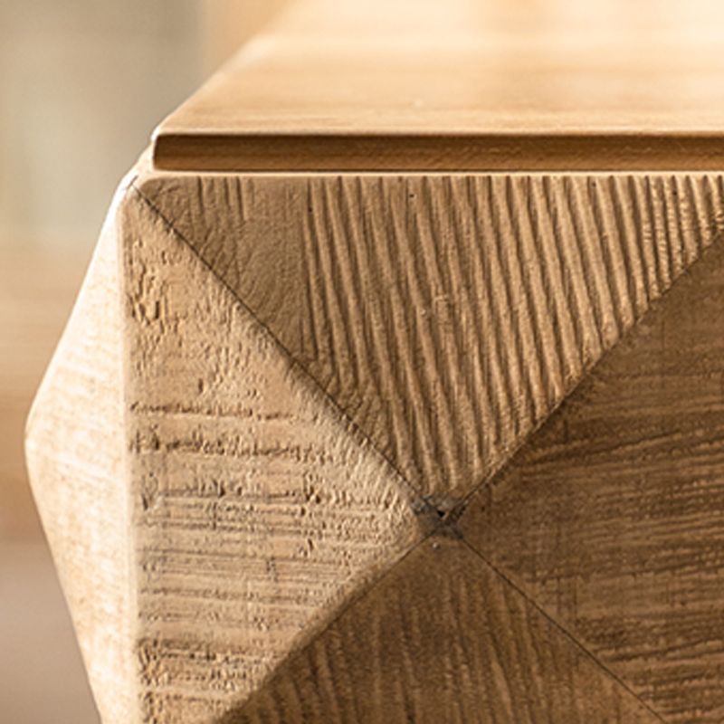 17"H Contemporary Coffee Table Solid Wood Pedestal Coffee Cocktail Table Clearhalo 'Coffee & Accent Tables' 'Coffee Tables' 'coffee_tables' 'furn' 'furn_coffee_tables' 'Furniture' 'Living Room Furniture' 1200x1200_c88e23ef-4ebf-4cf0-b8ef-f1054ac1d90c