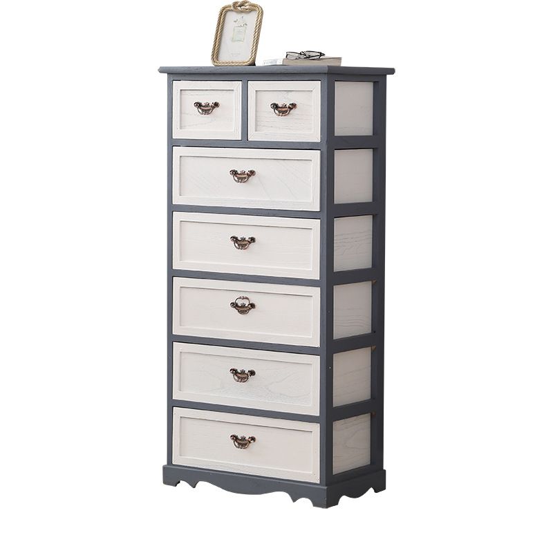 12 "W Vintage Wood Dessous Brust vertikale Aufbewahrungstruhe mit Schubladen