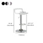 Contemporary Adjustable Height Swivel Bar Stool Home Plastic Footrest Stool Clearhalo 'Bar Furniture' 'Bar Stools' 'bar_stools' 'furn' 'furn_bar_stools' 'furniture_bar_stools' 'Kitchen & Dining Furniture' 'kitchen&dining_furn' 'kitchen' 'kitchen_furn' Furniture' 1200x1200_c8925354-6b20-47fe-9302-3ea644271884
