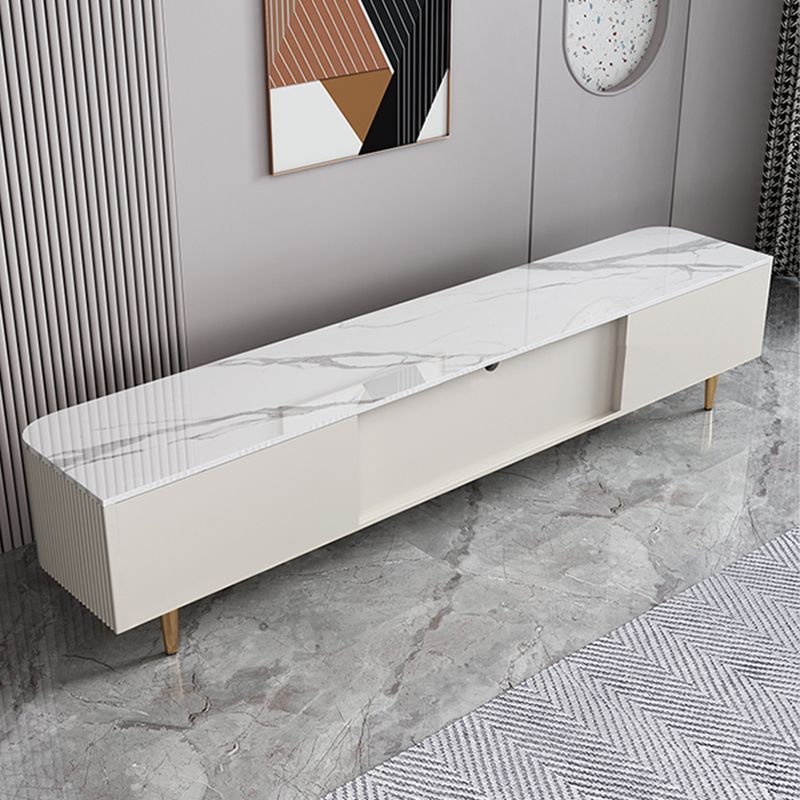 Slate and Metal Stand Console Modern Style Household Simple Closed TV Cabinet Clearhalo 'furn' 'furn_tv_stands_entertainment_centers' 'Furniture' 'Living Room Furniture' 'TV Stands & Entertainment Centers' 'TV Stands & Media Storage Furniture' 'tv_stands_entertainment_centers' 1200x1200_c8946efd-d070-4170-9989-cc05af006cda