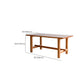 Mesa de comedor moderna con caballete, mesa de comedor de madera maciza para comedor