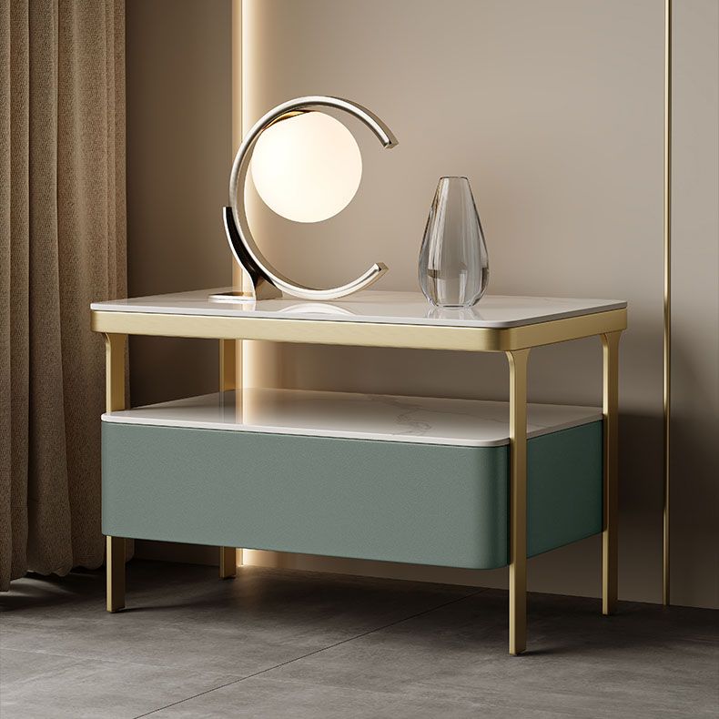 Glam bedkastje open opbergbed nachtkastje met lade