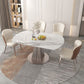 Set da pranzo moderno in pietra sinterizzata Set da pranzo da 1/2/5/7 pezzi per uso domestico