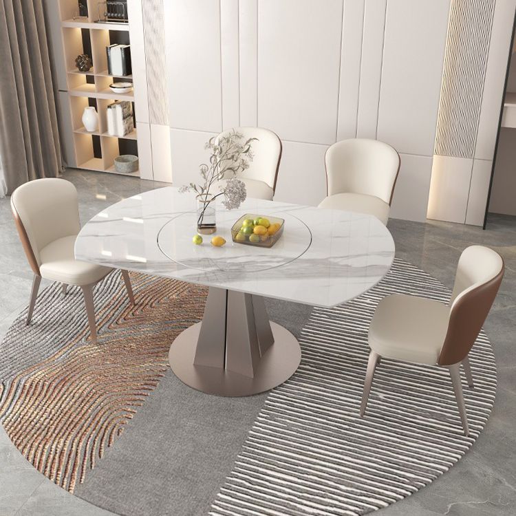 Set da pranzo moderno in pietra sinterizzata Set da pranzo da 1/2/5/7 pezzi per uso domestico
