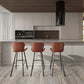 Faux Leather Dining Stool Upholstered Bar Stool with Metal Base Clearhalo 'Bar Furniture' 'Bar Stools' 'bar_stools' 'furn' 'furn_bar_stools' 'Furniture' 'Kitchen & Dining Furniture' 1200x1200_c895f91d-2091-40f1-830e-05d8e0a2876a
