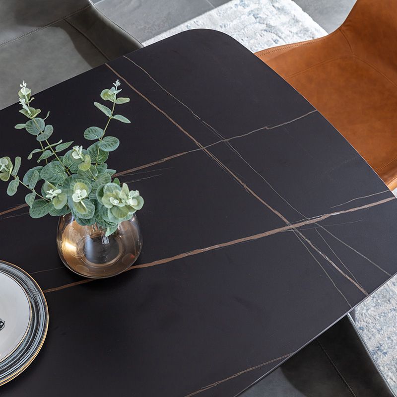 Minimalist 1/2/5/7 Pieces Dining Table Sets Sintered Stone Dining Table Set with Chair Clearhalo 'Dining Room Sets' 'Dining Tables & Seating' 'dining_room_set' 'furn' 'furn_dining_room_set' 'Furniture' 'furniture_dining_room_set' 'Kitchen & Dining Furniture' 'kitchen&dining_furn' 'kitchen' 1200x1200_c896943c-aa16-4dab-aadb-9b8fab8ba6a2