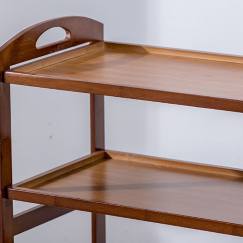 Tavolo da preparazione di stoccaggio aperto rettangolare moderno carrello da cucina sala da pranzo