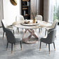Sintered Stone Top Table Round Dining Table for Home Kitchen Dinner Furniture Clearhalo 'Dining Tables & Seating' 'Dining Tables' 'dining_table' 'furn' 'furn_dining_table' 'Furniture' 'Kitchen & Dining Furniture' 1200x1200_c8980224-7985-4e08-879a-b1eb37ab2bc6