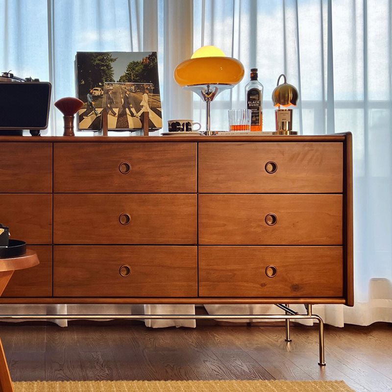 Commode moderne commode coffre en bois massif avec tiroirs 5/6/9