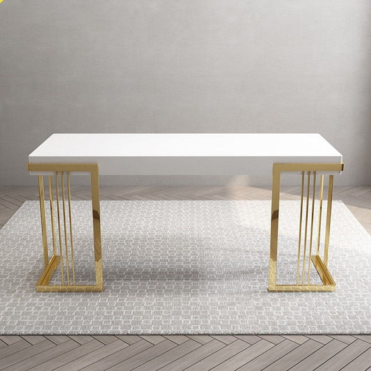 木製の長方形のオフィスデスクグラム29.53 "1つの引き出し付きの背の高いライティングデスク