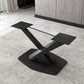 Metal Industrial Dining Table Solid Wood Top Table with Pedestal Base Clearhalo ' dining_table' 'Dining Tables & Seating' 'Dining Tables' 'furn' 'furn_dining_table' 'Furniture' 'furniture_dining_table' 'Kitchen & Dining Furniture' 'kitchen&dining_furn' 'kitchen' 'kitchen_dining_table' 1200x1200_c89e084a-776d-4776-9eea-78527a728f1b