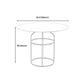 Frame 1 Coffee Table Contemporary Metal Round Cocktail Table