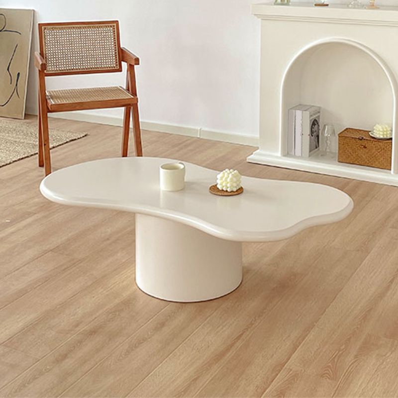 Pedestal de mesa de café de madera geométrica nórdica 1 mesa de cóctel individual