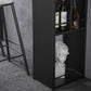 Gray White and Black Modern Style Bar Table in Marble and Metal Milk Tea Shop Bar Table Clearhalo 'Bar Furniture' 'Bar Tables' 'bar_tables' 'furn' 'furn_bar_tables' 'Furniture' 'furniture_bar_tables' 'Kitchen & Dining Furniture' 1200x1200_c8a0ff21-5805-4c19-96df-651200ef13e8