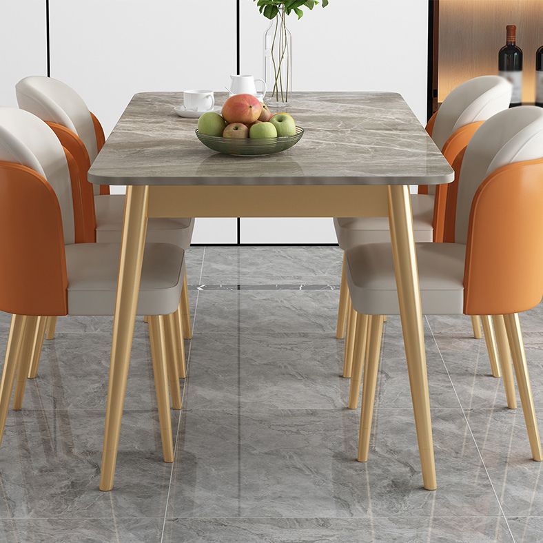 1/2/7 Pcs Metal Glam Dining Room Set with Rectangle Table Dinette Set Clearhalo 'Dining Room Sets' 'Dining Tables & Seating' 'dining_room_set' 'Furniture' 'furniture_dining_room_set' 'Kitchen & Dining Furniture' 'kitchen&dining_furn' 'kitchen' 1200x1200_c8a2d8d3-962c-4bd5-92a1-7131ee90e4f2