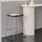 Contemporary Wood and Metal Backless Counter Height Stools for Living Room