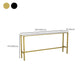 Modern Faux Marble Rectangle White Top Trestle Bar Dining Table for Kitchen Clearhalo 'Bar Furniture' 'Bar Tables' 'bar_tables' 'furn' 'furn_bar_tables' 'Furniture' 'Kitchen & Dining Furniture' 1200x1200_c8a3b527-ef3b-40b3-a0bf-0628337aabbd