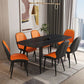 Contemporary Metal Dining Room Chairs PU Leather Dining Armless Chairs for Indoor Use Clearhalo ' kitchen&dining_furn' 'Dining Chairs' 'Dining Tables & Seating' 'dining_chair' 'furn' 'furn_dining_chair' 'Furniture' 'furniture_dining_chair' 'Kitchen & Dining Furniture' 'kitchen' 1200x1200_c8a3e83f-3081-4100-8abf-2d15f74c94a7
