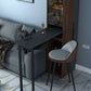 1/2/3 Pieces Counter Height Pub Set in Brown and Black, Modern Clearhalo 'Bar Furniture' 'furn' 'furn_home_bar_bar_sets' 'Furniture' 'Home Bars & Bar Sets' 'home_bar_bar_sets' 'Kitchen & Dining Furniture' 1200x1200_c8a42040-1546-4a4b-bfa2-2d9705d09644