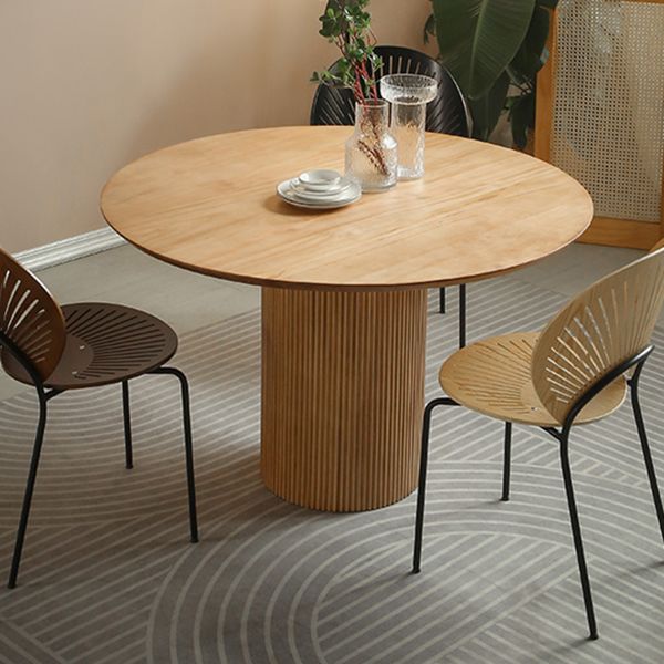 Pine Solid Wood Pedestal Dinette Table Simplicity Dining Table Round for Home Clearhalo ' dining_table' 'Dining Tables & Seating' 'Dining Tables' 'furn' 'furn_dining_table' 'Furniture' 'furniture_dining_table' 'Kitchen & Dining Furniture' 'kitchen&dining_furn' 'kitchen' 'kitchen_dining_table' 1200x1200_c8a67cae-dd1f-4da9-afd3-5a2343123017