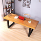 Rectangle Double Base Dining Table Industrial Wood Table for Dining Room Clearhalo 'Dining Tables & Seating' 'Dining Tables' 'dining_table' 'furn' 'furn_dining_table' 'Furniture' 'Kitchen & Dining Furniture' 1200x1200_c8a69a73-444a-439e-89cc-15c3c82b005e
