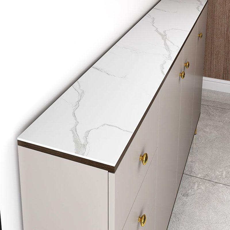 Soggiorno sideboard glam cabinet mobile sideboidale regolabile a scaffalatura con cassetti