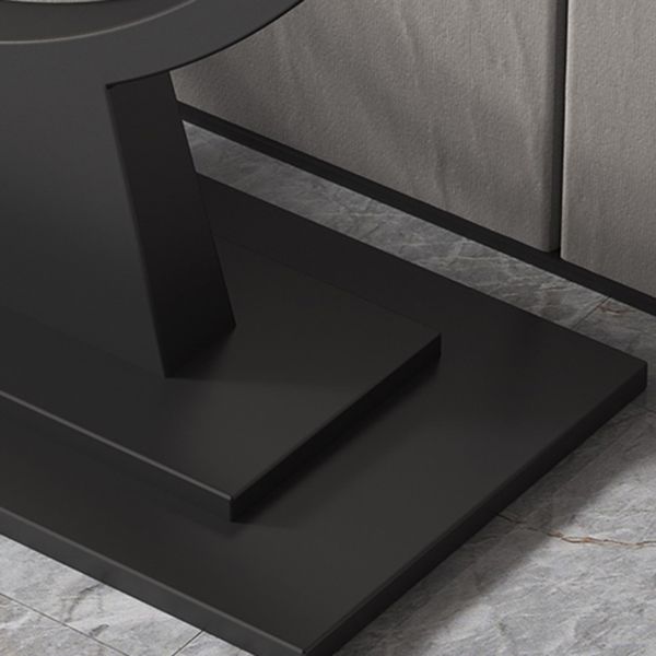 Tabella della console in ardesia di ferro contemporanea rettangolo tavolo da estremità resistente alle macchie