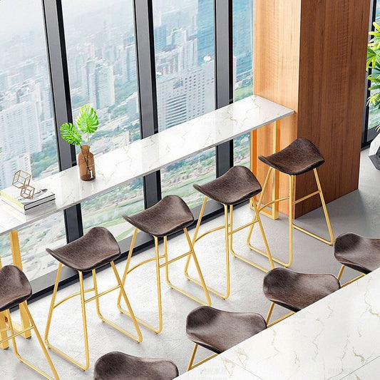 1/2/4 Pieces Bar Stool and Table Set Rectangular Pub Dining Set for Home