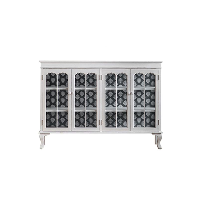 Curio Curio Curio Armadio a buffet in legno con porta di vetro per soggiorno