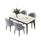 White Stone Top Dining Table Contemporary Rectangle Dining Table with 4 Legs Clearhalo 'Dining Tables & Seating' 'Dining Tables' 'dining_table' 'furn' 'furn_dining_table' 'Furniture' 'Kitchen & Dining Furniture' 1200x1200_c8ab63c9-305e-47fe-8de5-12d422d27b1d