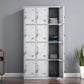Hinged Modern Wardrobe Armoire Metal Wardrobe Cabinet for Home Clearhalo 'Armoires & Wardrobes' 'armoires_wardrobes' 'Bedroom Furniture' 'furn' 'furn_armoires_wardrobes' 'Furniture' 1200x1200_c8abc048-d092-4bdc-9014-0e0783512ce2