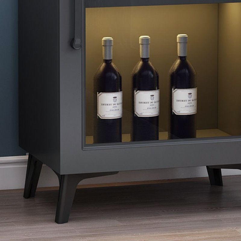 Sideboard in legno ingegnerizzato per porte in vetro contemporanea per sala da pranzo