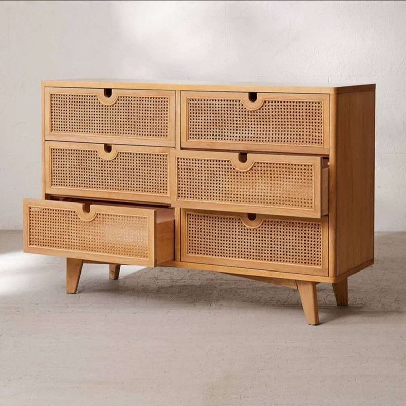 Natural 3/6 - Drawer Accent Chest Accent Chest - Wood for Indoor Clearhalo 'Cabinets & Chests' 'cabinets_chests' 'furn' 'furn_cabinets_chests' 'Furniture' 'Living Room Furniture' 1200x1200_c8ac8773-dcab-4c57-a02f-c695e9f42a2f