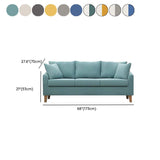 68.1" Wide Slipcovered Linen Sofa 3-Seater Loose Back Square Arm Sofa Clearhalo 'furn' 'furn_sofas' 'Furniture' 'Living Room Furniture' 'Sofa' 'sofas' 1200x1200_c8acf486-421f-4157-b454-e8413a8c4a48