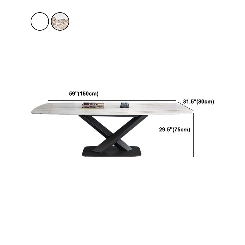 Contemporary Pedestal Dining Table Slate Dining Table for Home