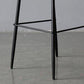 Industrial Faux Leather Bar Stool Patio Bar Stool with Metal Legs