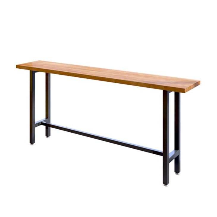 Rechthoek houten bovenste toonbank industriële balktafel voor eetkamer