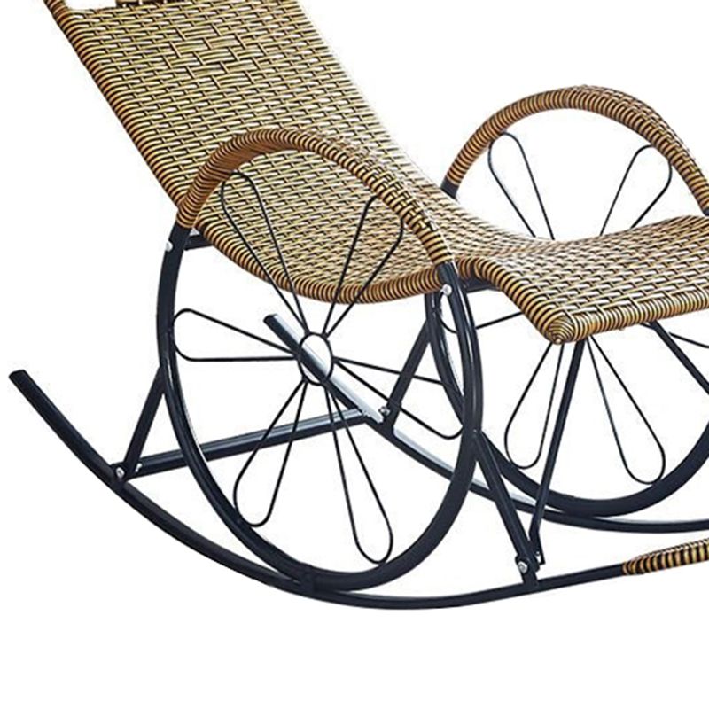 Base de hierro de estilo moderno de sofá silla de chaise rocket de chaise para balcón