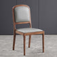 Contemporary Wood Dining Armless Chairs Open Back Dining Side Chair